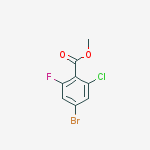 Structure of 4-bromo-2-chloro-6-fluorobenzoic acid methyl ester