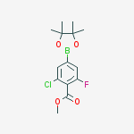 Structure of Methyl 2-chloro-6-fluoro-4-(4,4,5,5-tetramethyl-1,3,2-dioxaborolan-2-yl)benzoate
