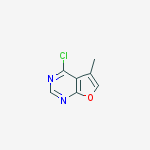 Structure of 4-chloro-5-methylfuro[2,3-d]pyrimidine