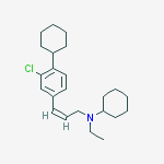 N-[(z)-3-(3-chloro-4-cyclohexylphenyl)prop-2-enyl]-n-ethylcyclohexanamine结构式