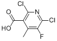 Structure of 2,6-Dichloro-5-fluoro-4-methylpyridine-3-carboxylic acid