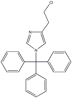 4-(2-氯乙基)-1-(三苯基甲基)-1H-咪唑结构式