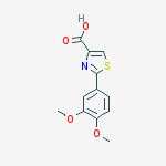 Structure of 2-(3,4-Dimethoxyphenyl)-1,3-thiazole-4-carboxylic acid