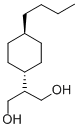 2-(反式-4-丁基环己基)丙烷-1,3-二醇结构式