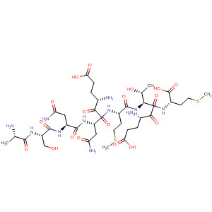 Structure of L-Methionine,L-alanyl-L-seryl-L-asparaginyl-L-a-glutamyl-L-asparaginyl-L-methionyl-L-a-glutamyl-L-threonyl-