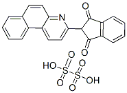 Structure of 2-benzo[f]quinolin-3-yl-1H-indene-1,3(2H)-dione, disulpho derivative