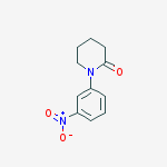 Structure of 1-(3-nitrophenyl)-2-Piperidinone