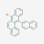 Structure of 7-bromo-12-(naphthalen-2-yl)tetraphene