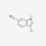 Structure of 3-Bromo-1H-indole-6-carbonitrile