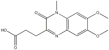Structure of 3,4-Dihydro-6,7-dimethoxy-4-methyl-3-oxo-2-quinoxalinepropanoic Acid