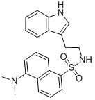 Chemical structure of DANSYLTRYPTAMINE