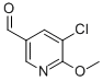 Structure of 3-CHLORO-5-FORMYL-2-METHOXYPYRIDINE