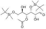 4-O-乙酰基-3,6-二-O-(叔丁基二甲基硅)-D-葡萄烯糖结构式