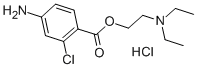 Structure of 2-DIETHYLAMINOETHYL 4-AMINO-2-CHLORO-BENZOATE