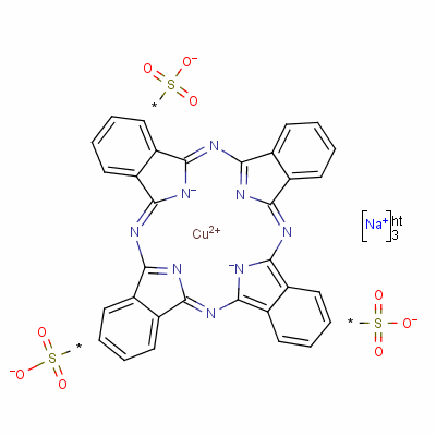 Copper phthalocyanine trisulfonic acid结构式