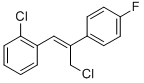 Structure of Z-3-Chloro-1-(2-chlorophenyl)-2-(4-fluorophenyl)-propene