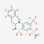 Chemical structure of rac Bendroflumethiazide-d5