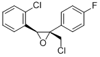 Z-1-氯-3-(2-氯苯基)-2-(4-氟苯基)-2,3-环氧丙烷结构式