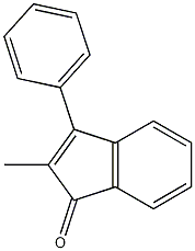 2-甲基-3-苯基-1H-茚-1-酮结构式