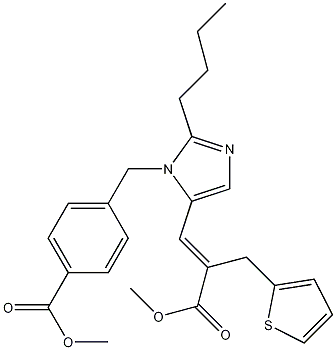 Structure of Methyl (E)-3-[2-Butyl-1-[(4-Carbomethoxyphenyl)methyl]imidazol-5-yl]-2-(2-thienylmethyl)-2-propenoate