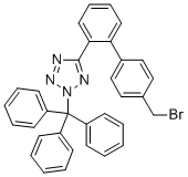 Structure of 5-[4-(Bromomethyl)-[1,1-biphenyl]-2-yl]-2-(triphenylmethyl)-2H-tetrazole