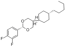 Structure of TRANS-2-(3,4-DIFLUOROPHENYL)-5-(TRANS-4-N-PENTYLCYCLOHEXYL)-1,3-DIOXANE