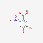 Structure of 5-Bromo-4-fluoro-2-nitrobenzoic acid