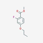 METHYL 2-FLUORO-4-PROPOXYBENZOATE结构式