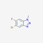 Structure of 5-Bromo-6-fluoro-1-methyl-1,2,3-benzotriazole