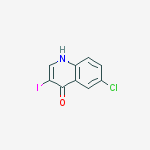 Structure of 6-Chloro-3-iodoquinolin-4(1H)-one