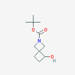 2-Boc-5-hydroxy-2-azaspiro[3.3]heptane结构式