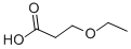 Chemical structure of 3-Ethoxypropionic acid