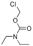 Structure of Carbamic acid, diethyl-, chloromethyl ester