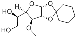 1,2-O-亚环己基-3-O-甲基-Α-D-呋喃葡萄糖结构式