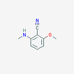 2-Methoxy-6-(methylamino)benzonitrile结构式