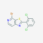 4-Bromo-2-(2,6-dichlorophenyl)thiazolo[5,4-c]pyridine结构式