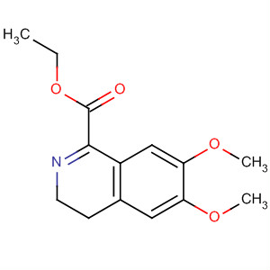 1-Isoquinolinecarboxylic acid, 3,4-dihydro-6,7-dimethoxy-, ethyl ester结构式