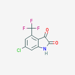 6-chloro-4-(trifluoroMethyl)indoline-2,3-dione结构式