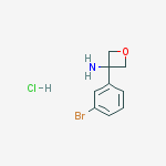 3-Amino-3-(3-bromophenyl)oxetane hydrochloride结构式