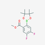 Methyl 4,5-difluoro-2-(4,4,5,5-tetramethyl-1,3,2-dioxaborolan-2-yl)benzoate结构式