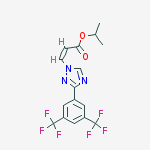 Structure of (Z)-ISOPROPYL 3-(3-(3,5-BIS(TRIFLUOROMETHYL)PHENYL)-1H-1,2,4-TRIAZOL-1-YL)ACRYLATE
