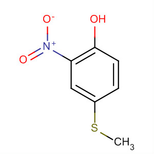 Structure of Phenol, 4-(methylthio)-2-nitro-