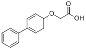 Structure of (BIPHENYL-4-YLOXY)-ACETIC ACID