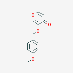 3-(4-methoxybenzyloxy)-4H-pyran-4-one结构式