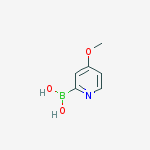 4-methoxypyridin-2-ylboronic acid结构式