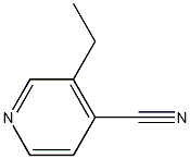 3-乙基吡啶-4-甲腈结构式
