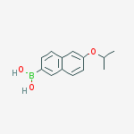 6-Isopropoxynaphthalene-2-boronic acid结构式