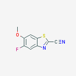 5-fluoro-6-methoxybenzo[d] thiazole-2-carbonitrile结构式