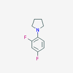 1-(2,4-Difluorophenyl)pyrrolidine结构式