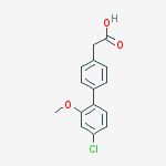 2-(4'-Chloro-2'-methoxy-[1,1'-biphenyl]-4-yl)acetic acid结构式
